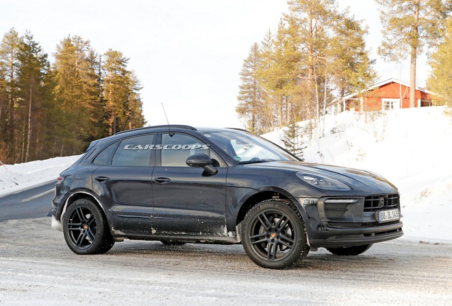 Lộ diện hình ảnh chạy thử nghiệm của Porsche Macan 2022